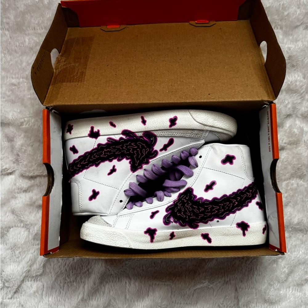 Custom Nike blazer high top shoes